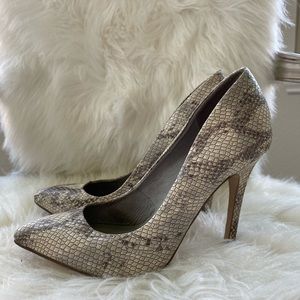 Topshop snakeskin heels